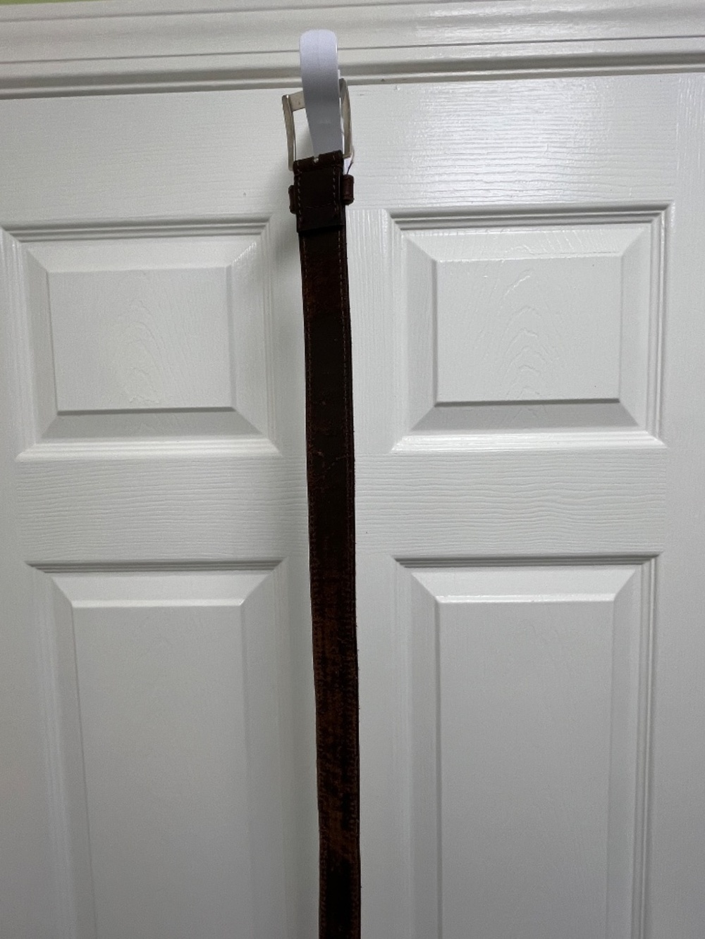 Men's Preowned Brown Leather Belt 34W x 43" Long - Picture 9 of 15